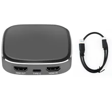 Тип C к USB 3,0 HDMI 4K 1080P HD видео Захват карты коробка для PS4 игры прямой поток ТВ программы запись для Macbook Windows PC