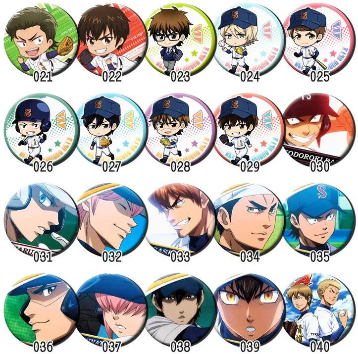 1 шт. 58 мм аниме Ace of Diamond Hobby Eijun Furuya Satoru Kominato Haruich акриловые заколки значки брошь |