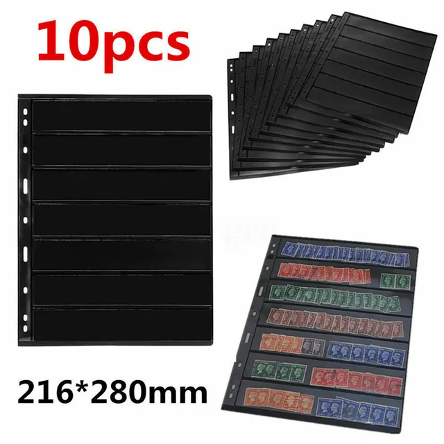10Db Binder Photocards Bélyegző Oldalgyűjtő Bélyegbélyegző Pvc Laza-Leveles Inners, A Borító Pccb Fotóalbum Bevonása