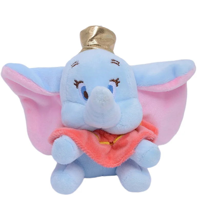 Disney Store Dumbo Stuffed Plush Soft Toy Mini 12cm 4.7in With Crown Elephant Keychains For Backpacks Movies And Tv Anime Doll cosmetic with teeth 12cm planting forceps implanting hair transplanting forceps fine tissue forceps