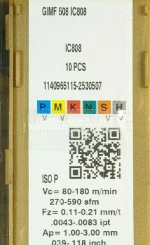 ISCAR 10 шт. Карбид GIMF 508 IC808