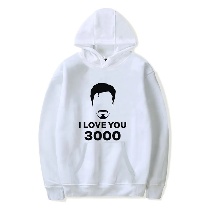 I Love You 3000 толстовка с капюшоном костюм Железного человека толстовка с принтом осенне-зимняя одежда Высокое качество Плюс дропшиппинг