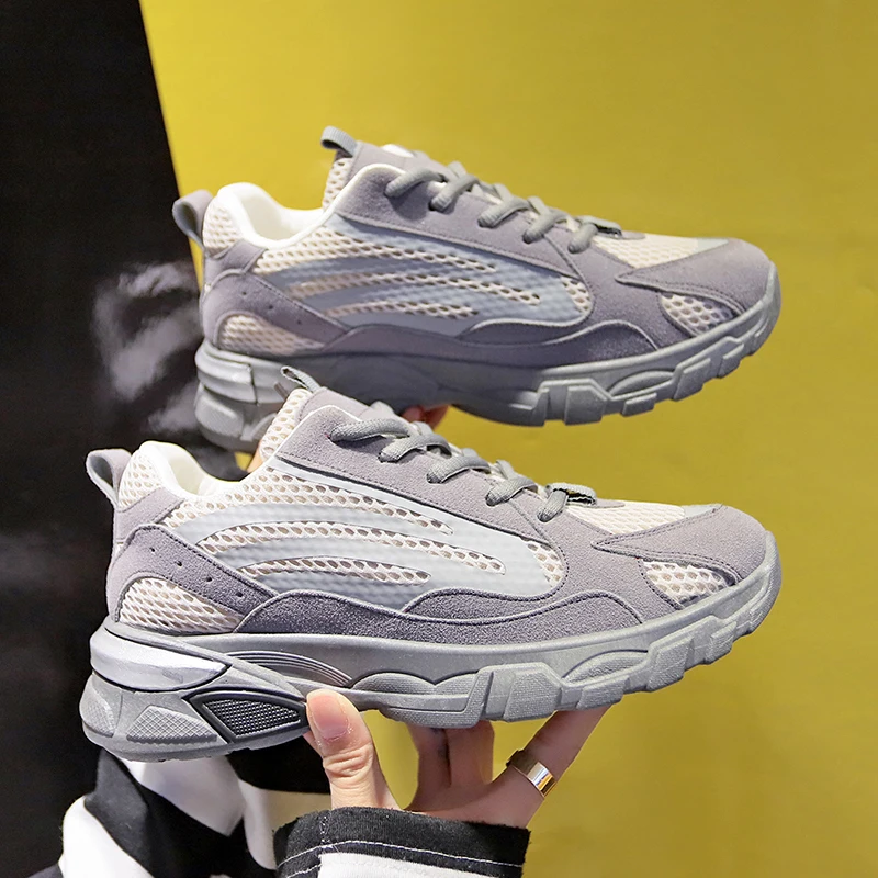 

Trend Brand Vulcanized Shoes Woman Casual Shoes for Women Breathable Soft Trainers Footwear Female Mesh Sneakers Buty Damskie