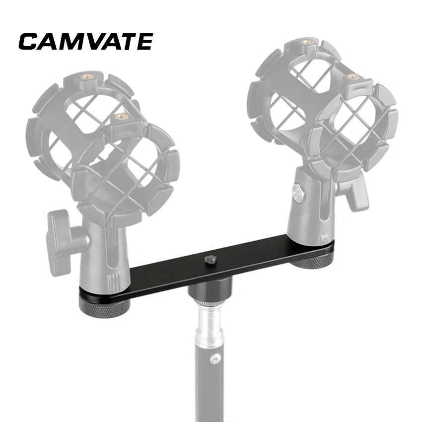 CAMVATE двойной 5/8 &quot 27 Держатель для поддержки микрофона баланс луч стабилизатор