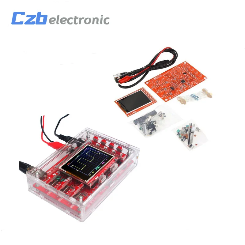 Собранный DSO138 2 4 TFT Ручной Карманный цифровой осциллограф комплект diy части зонда