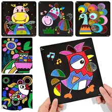 Peinture magique à gratter pour enfants, bricolage, artisanat d'art pour enfants, jouets d'apprentissage créatif, dessin éducatif