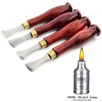 

1/1.5/2/2.5mm Leather Edge Creaser Stainless Steel Shallow Slot Edge Lineer Pressure Edge Device Trimmer Crimping Leather Tools