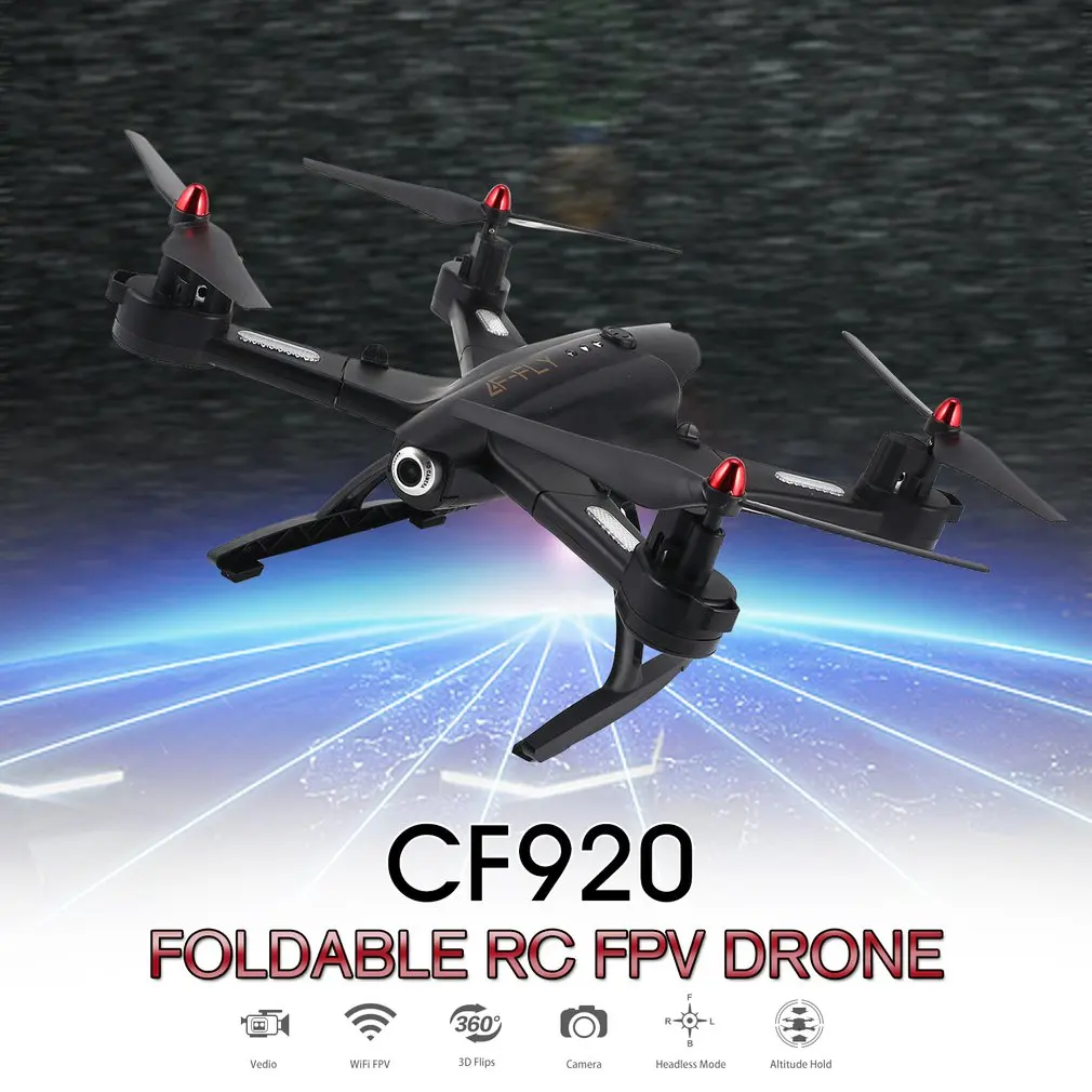 Chengfei CF920 2,4G 200 w/30 w камера APK фиксированная высота Wifi передача в реальном времени складной Безголовый режим Квадрокоптер Дрон