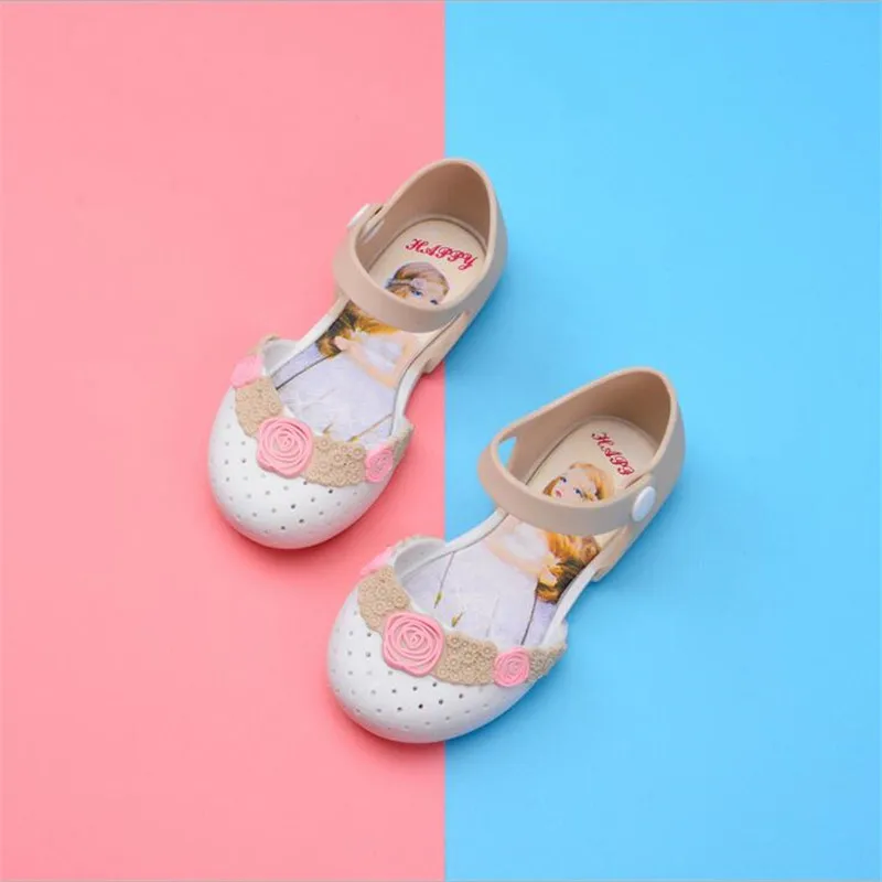 picture-3 Mini Melissa/; прозрачные сандалии; обувь для девочек; зимняя прозрачная обувь; сандалии с изображением даргона; Нескользящие Детские сандалии с открытым носком для девочек - Цвет: picture-3