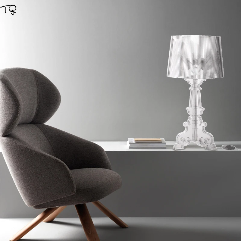  Italy Design Kartell Bourgie Acrylic Desk Lamp Designer Modern Simple Led Desk Lamp Living Room Bed