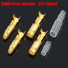 100Pcs/lot 4.0mm Female and Male Bullet Terminals Connector Gold Brass/Silver Wire Connector with Insulating Sleeves for Car ► Photo 2/6