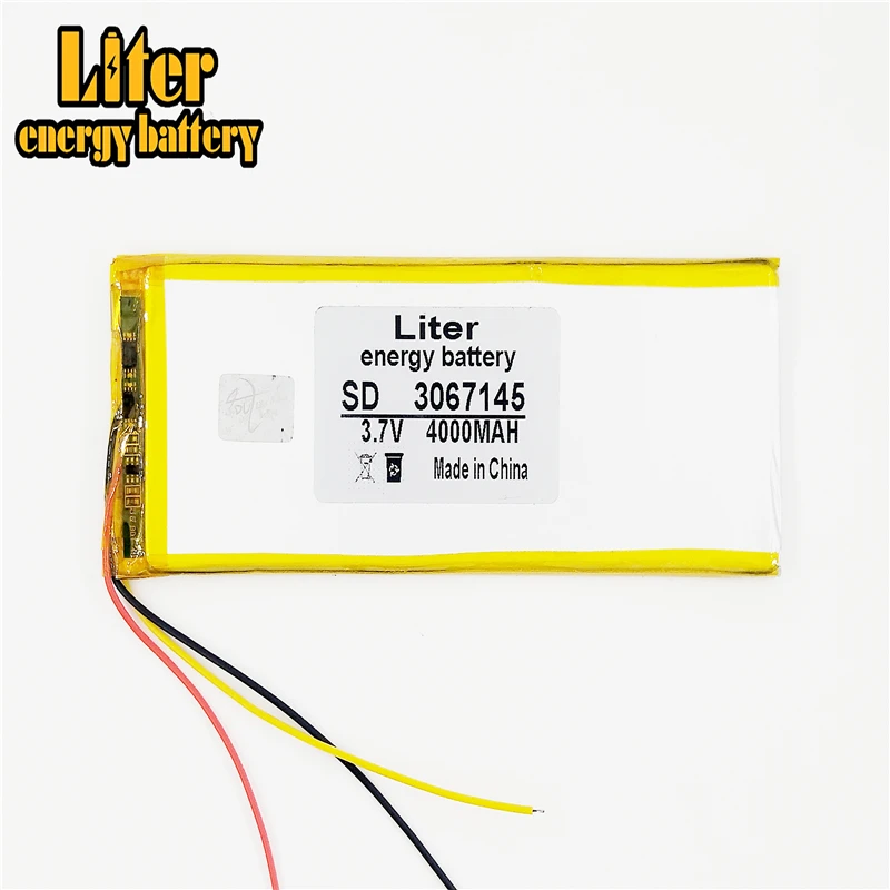 3 line Polymer lithium batteries 3.7V 4000mAh 3067145 For 8 inch 9 10inch 12-inch Tablet PC | Электроника