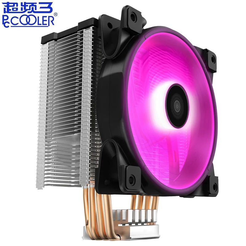  Pccooler X4 4 Heatpipe CPU Kühler Kühler 12cm 12 V/4PIN RGB Leise Lüfter Für Intel LGA 115x AMD AM4