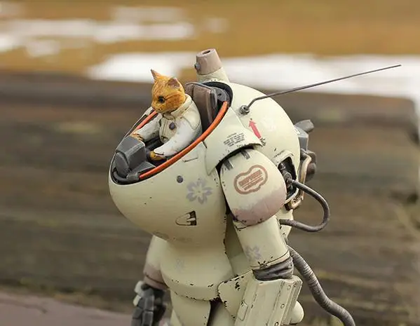 

Unassambled 1/35 modern cat （without Machine ） Resin figure miniature model kits Unpainted