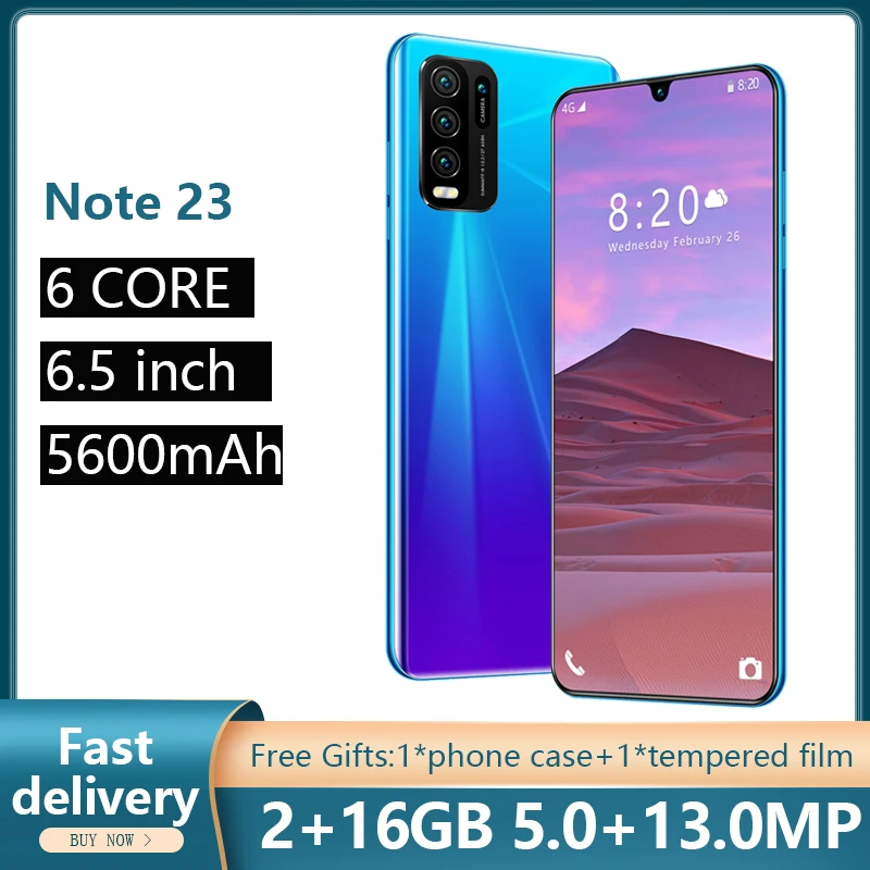 SOYES Note 23 смартфоны 6 5 дюймов глобальная версия шестиядерный мобильный телефон 5600