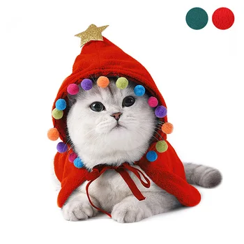 

Cat Clothes Pet Cat Coats Jacket Pet Cape Fashion Lovely Star Design Cat Costume Cloak Pet Costume Clothing for Christmas