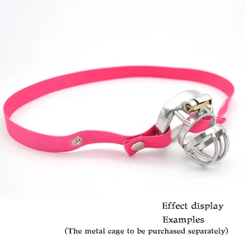 CHASTE BIRD Elastic Band Man Chastity Device Auxiliary Belt Adjustable Rope Scrotum Ring Underwear Woman Lesbian Tools Adult Toy 5