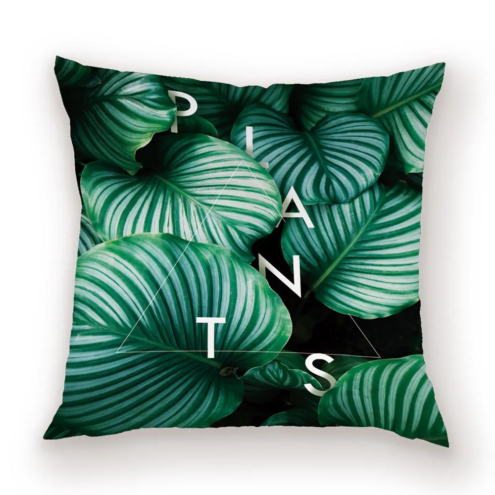Тропические джунгли декоративные подушки покрывает Palmetto ананас роскошные декоративные подушки завод Павлин цветная Наволочка Чехол