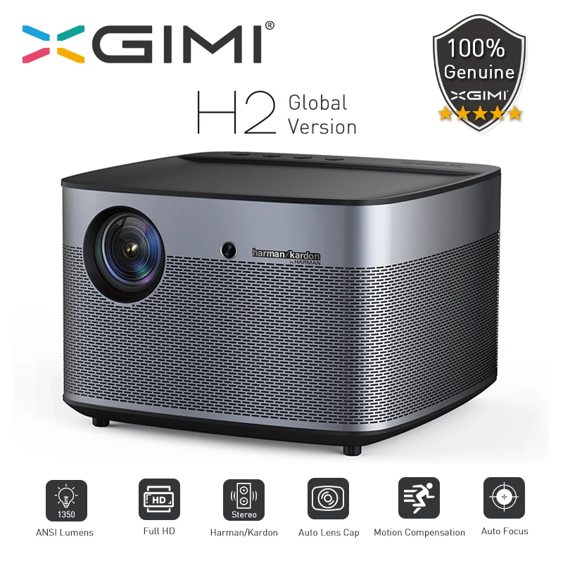 XGIMI H2 wersja globalna projektor DLP 1080P Full HD 1350 Ansi lumenów projektor 3D 4K Android kino domowe z wi-fi Beamer XGIMI H2 wersja globalna projektor DLP 1080P Full HD 1350 Ansi lumenów projektor 3D 4K Android kino domowe z wi-fi Beamer