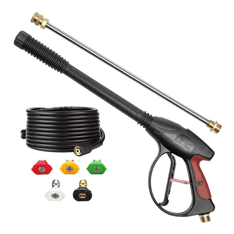 m22 Pressure Washer Gun with Extension Wand and Hose nozzles spray gun for cars，hose washing | Автомобили и мотоциклы