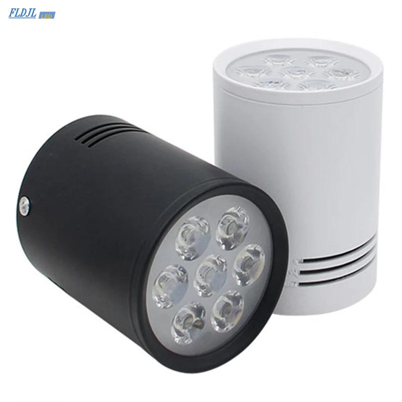 Dimmable-LED-Cree-Surface-Mounted-Downlight-3W-7W-9W-12W-White-Black-Housing-AC85-265V-Ceiling