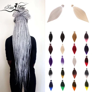 

DIANQI Braid 100g/ piece 26 inches synthetic double color fiber crochet large braid