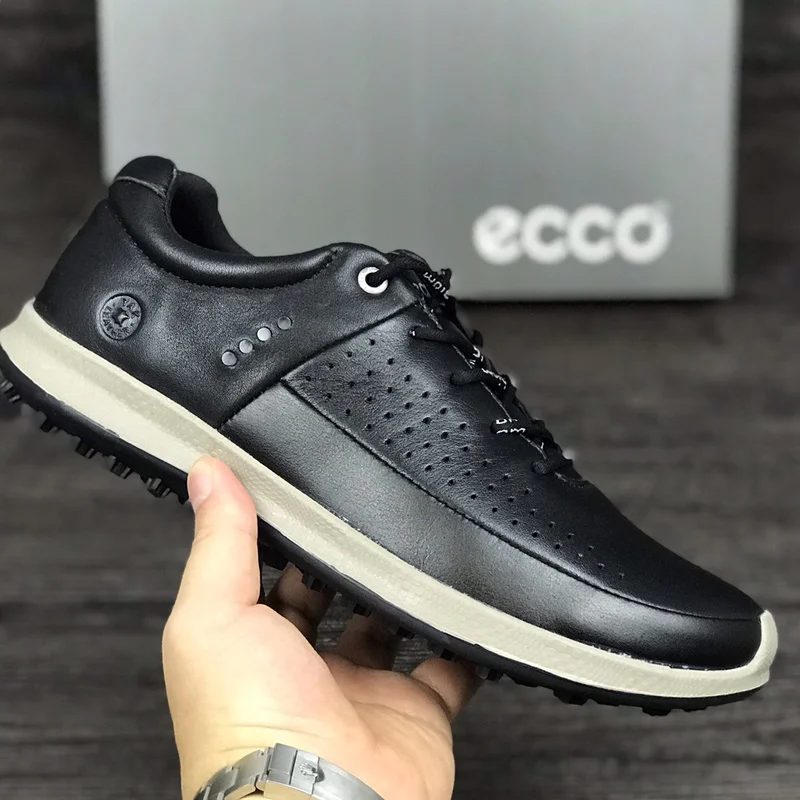 

New Professional Golf Shoes Men White Black Outdoor Anti Slip Golf Sneakers Comfortable Genuine Leather Walking Footwears