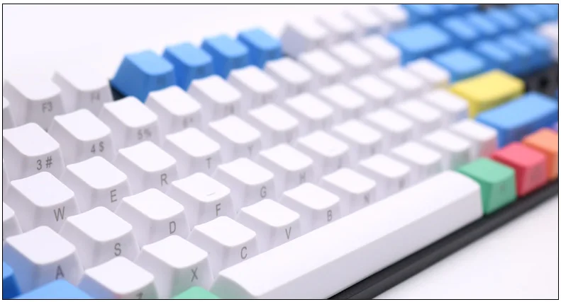 Механическая клавиатура Keycap 87/104/108 клавиши PBT Мел Набор цвет личности брелки для Cherry mx