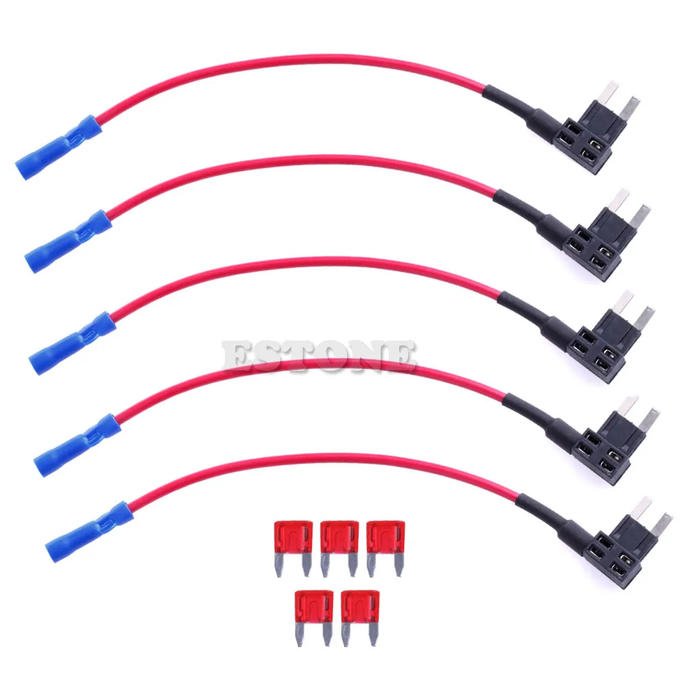 5Pcs Mini ATM Fuse Adapter tap Dual Circuit Holder For Car Auto | Автомобили и мотоциклы