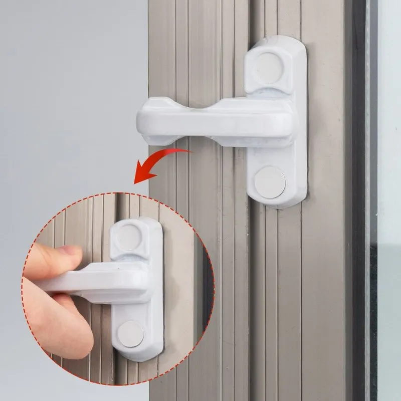 Zinc Alloy Window Lock Child Security Door Sash Safety Lever Handle Sweep Latch for Plastic steel sash jammer casement Hardware