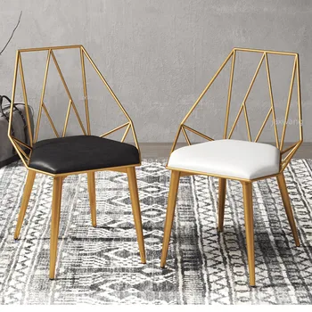 

Nordic Hollow Office Chair Dining Chair Coffee Shop Iron Chair Tea Shop Leisure Chairs Customized Sofa Furniture