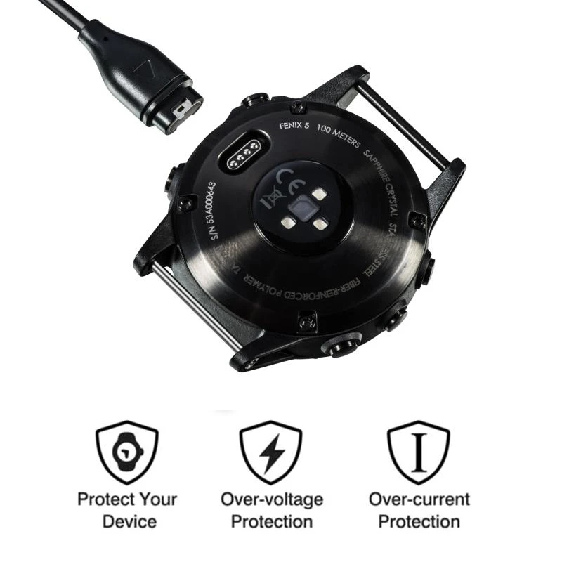 100 шт зарядное устройство для часов s для Garmin Fenix 5/5S/5x Plus Замена беспроводной быстрой зарядки источник питания Зарядное устройство Док-станция Прямая поставка