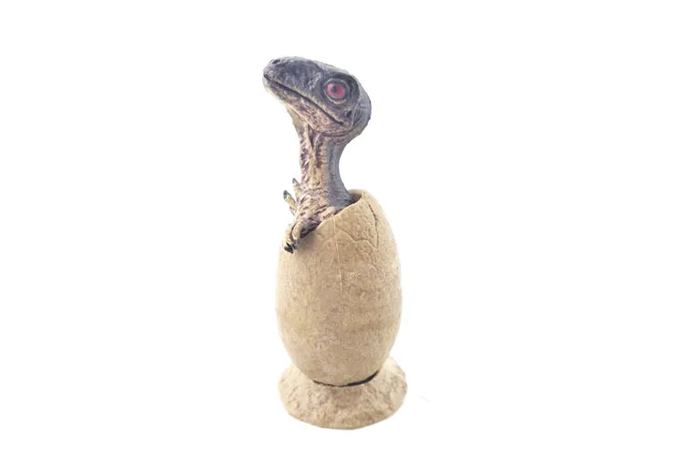 3-Solid Dinosaur Model Dinosaur Baby Semi-Hatching Dinosaur Egg T-Rex Triangular Lontium Raptors Children