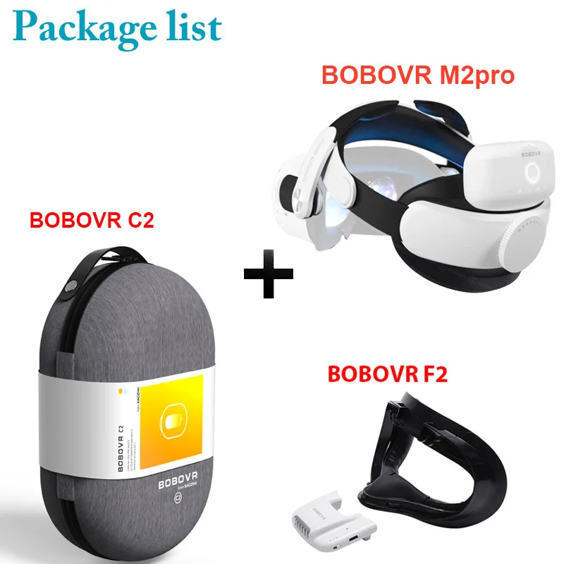 BOBOVR M2 Pro Battery Strap For Oculus Quest 2 Elite Head Strap 5200mAh Battery Pack F2 Active for Oculus Quest2 VR Accessories 