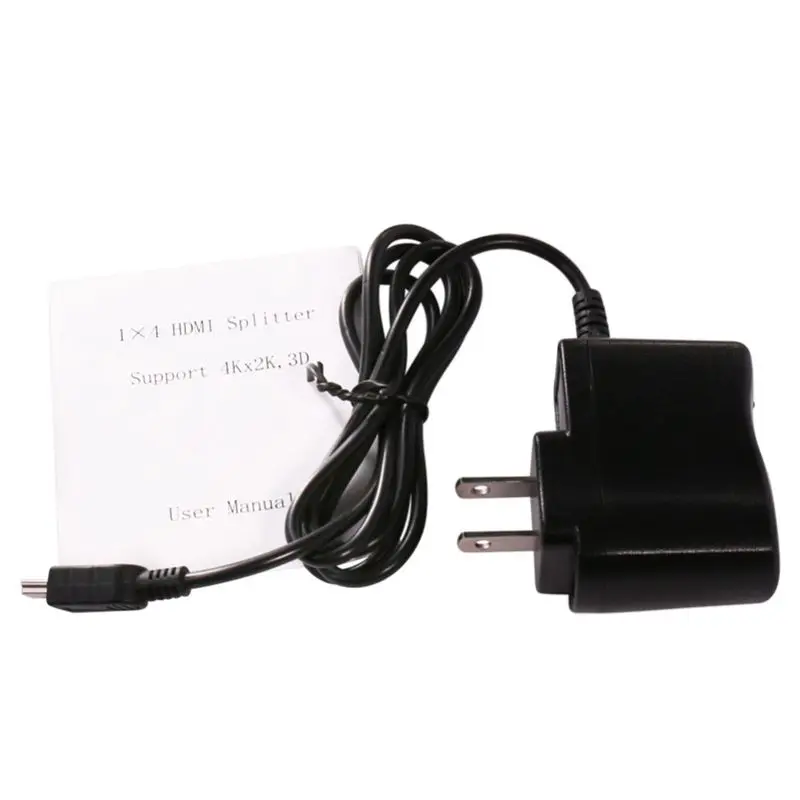 4K HDMI 1x4 2160P сплиттер Full HD 1080P усилитель HDMI коммутатор 1 в 2/4 Выход конвертер адаптер для HDTV ЕС штекер
