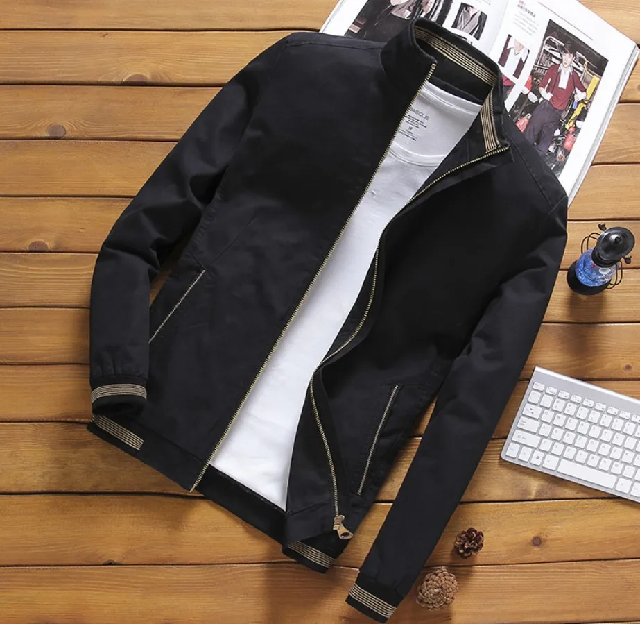 Мужская одежда зима стиль Мужская куртка плюс бархат стиральная Slim Fit Стенд воротник молодежное пальто прямые