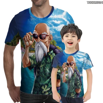 

New Dragon Ball T-shirt Animation Dragon Ball Series Wukong Turtle Fairy / 3d Printed T-shirt Fashion Round Neck Men And Women
