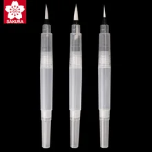 SAKURA многоразовая водопроводная щетка с мягкой головкой водорастворимый цвет свинцовая однотонная вода Цветная кисть для краски крюк линия картина с каллиграфией QR
