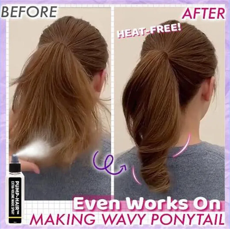 PUMP-HAIR Extra-Volume Magic Spray Hairspray Instant Volumizing Pump Up Hair Roots Spray Strong Hair Styling Gel