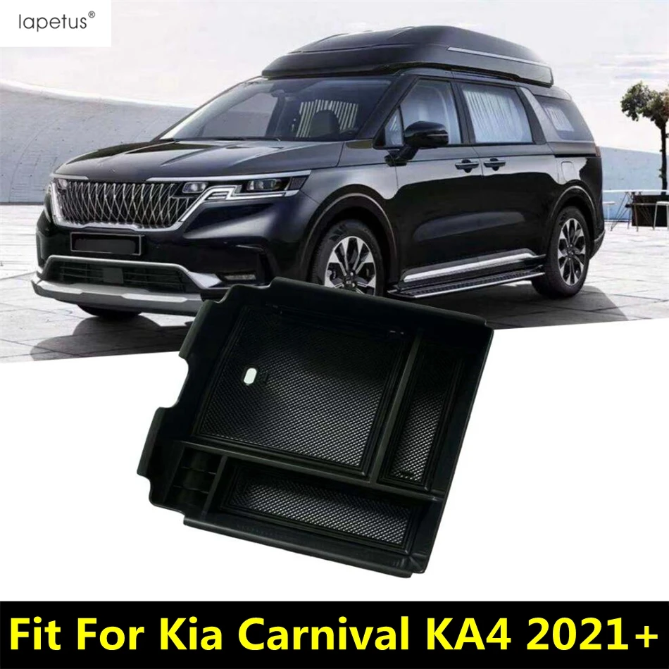 

Central Control Armrest Storage Box Container Organizer Holder Tray For Kia Carnival KA4 2021 -2023 Plastic Interior Accessories