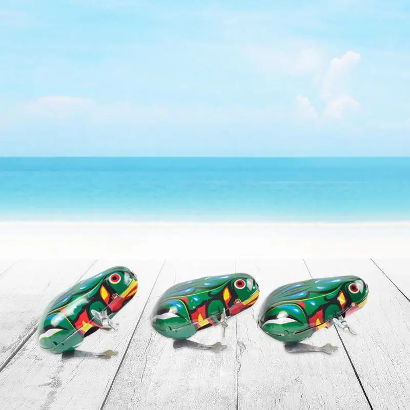 Jumping Frog Sound Maker Classic Toys Classic Collect Nostalgia Delicate Lovely Wind-up Clockwork Tin Toy for Children Jumping Frog Sound Maker Classic Toys Classic Collect Nostalgia Delicate Lovely Wind-up Clockwork Tin Toy for Children