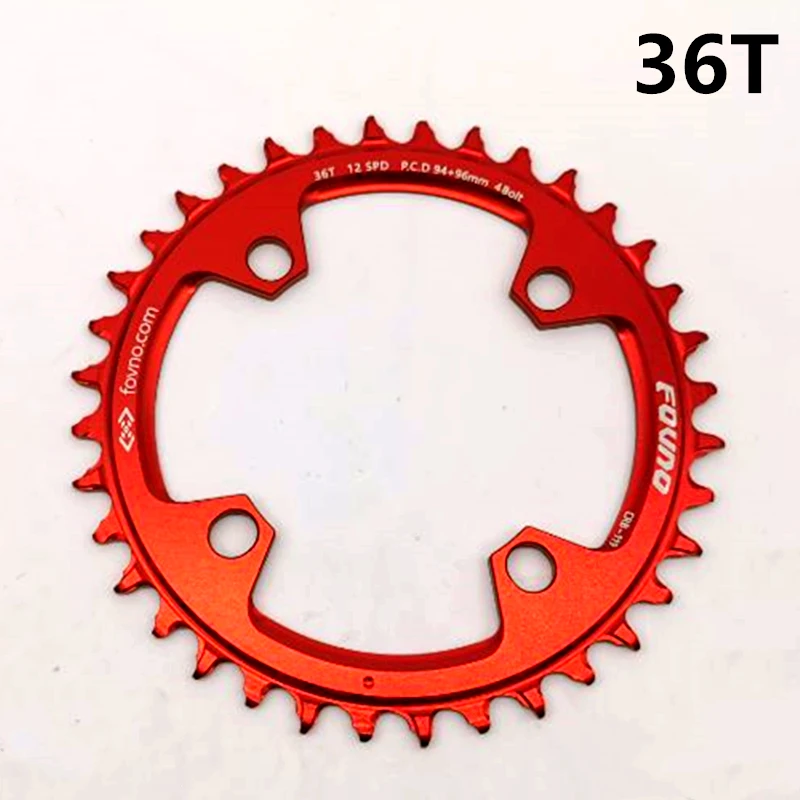 Инструмент для демонтажа цепи велосипеда(колеса 94/96 BCD 32/34/36/38T Круглый звезду MTB горный велосипед звездочка цепной передачи цвета: черный, красный