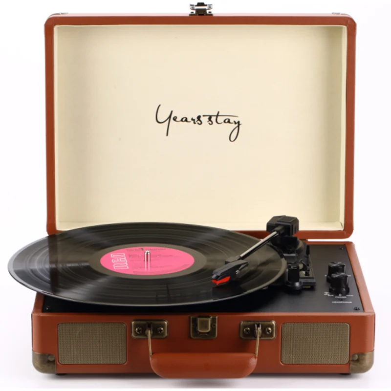 Creative High-End Portable Luggage Gramophone Vinyl Record Player