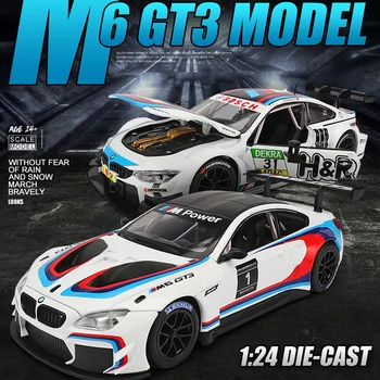 

1pcs 1/24 M6 GT3 rally car alloy model boy M4 racing car model toy collection decorate