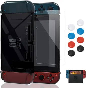 

Case For Switch Protective Accessories Cover and Joy-Con Controller Dockable with a Tempered Glass Screen Crystal Protector