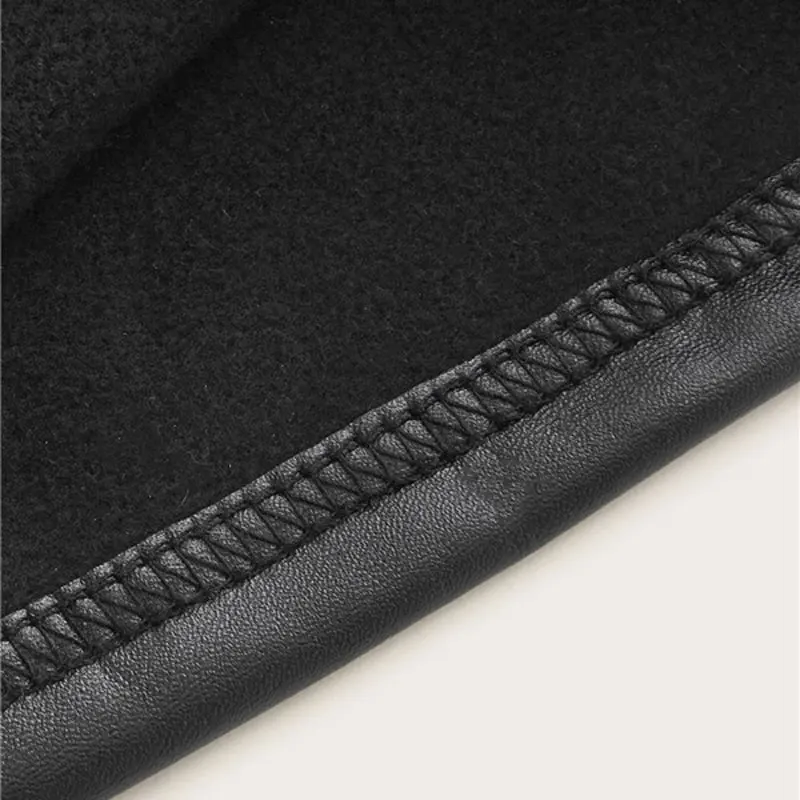 ROMWE PU черный короткий топ на бретельках Highstreet женская одежда однотонные сексуальные топы осень весна тонкие облегающие Топы на бретельках