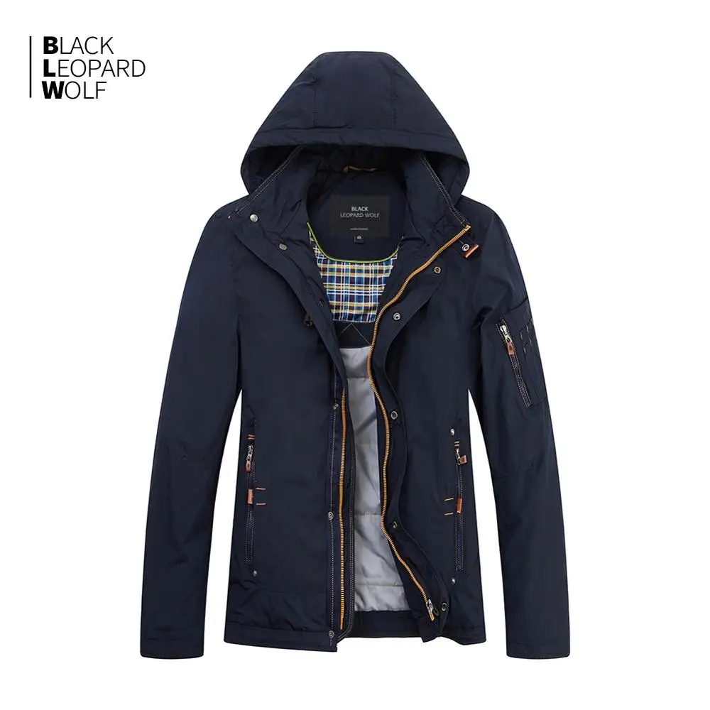 

Blackleopardwolf 2019 new arrival winter jacket men thin cotton high quality with a hood winter coat men with zipper MC-17076
