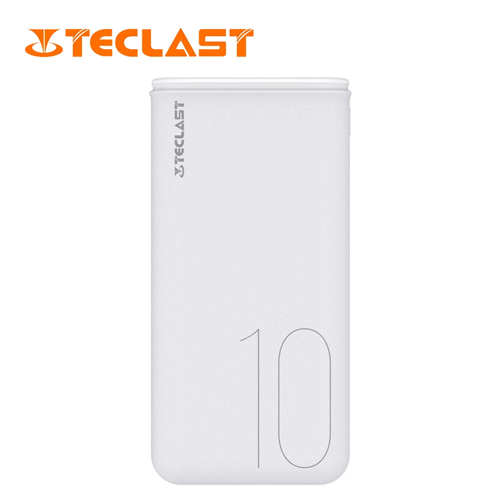 Teclast power Bank T100P 10000 мАч внешняя Мобильная батарея двойной USB 2.1A внешний аккумулятор