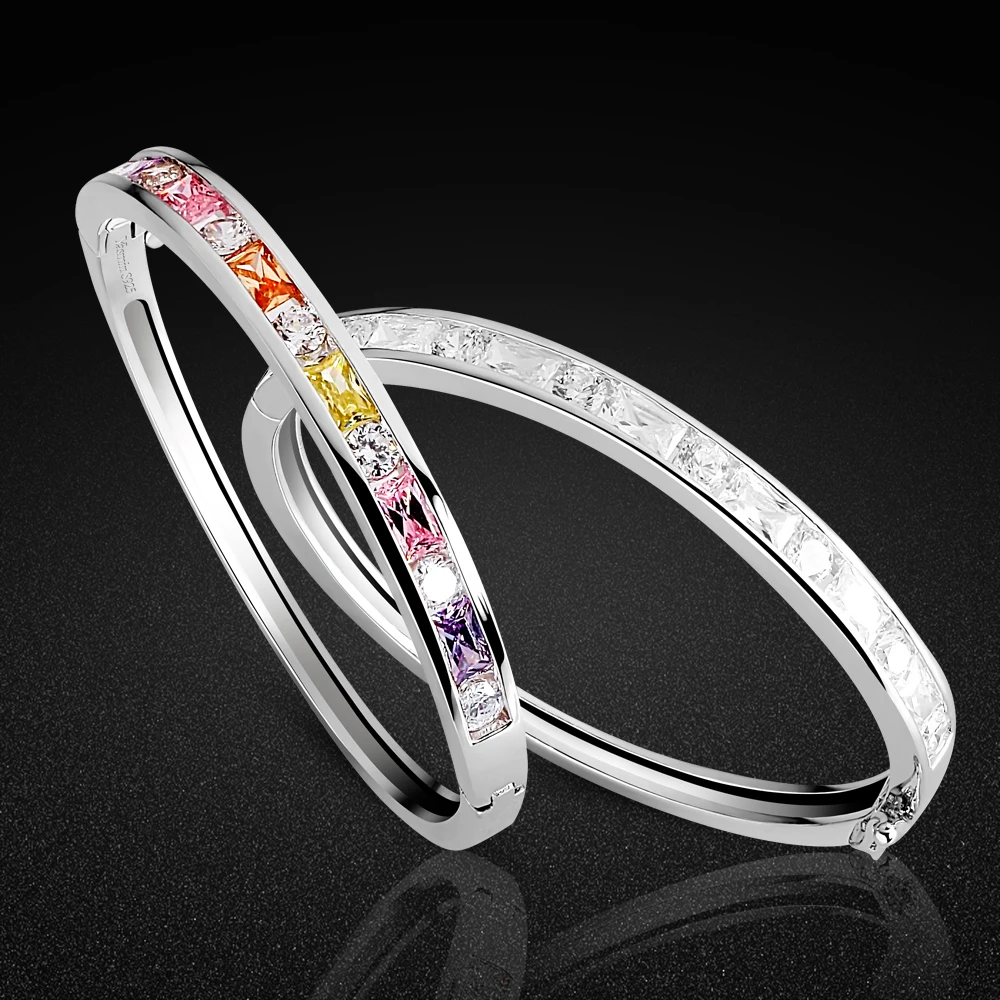 Женский браслет из серебра 925 пробы с дизайном|bracelet silver sterling 925|solid braceletssilver girl |