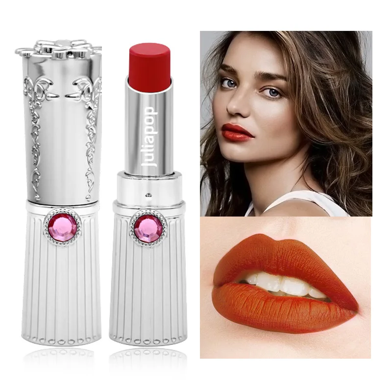 Матовая губная помада водостойкая бархатная 6 цветов долговечная телесного